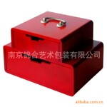 【厂家定制】:供应各种精美木制创意小家具/双层品字提匣