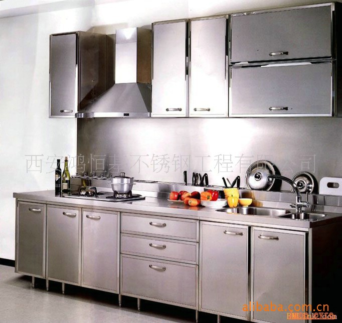 【优价供应】优质不锈钢彩色家庭整体橱柜 【