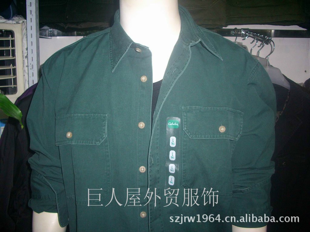 【欧美板型 外贸肥佬<em>户外</em>休闲<em>衬衫</em> 男式<em>外套</em>型