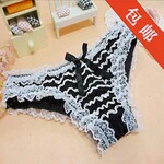 N1005白色款 透明蕾丝性感女士内裤可爱蛋糕层诱惑丁字裤y25