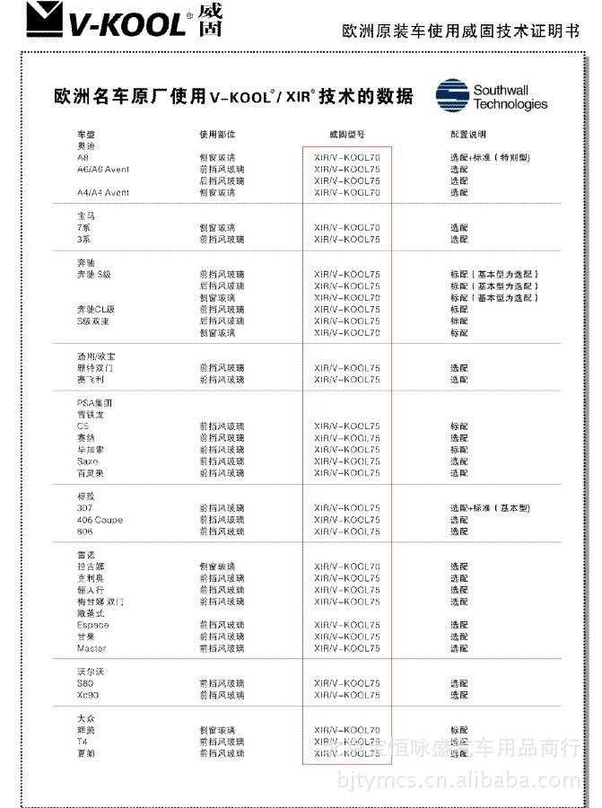 正品威固汽车膜,威固太阳膜,威固v70