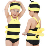 廠家批發 可愛小蜜蜂造型連體泳衣 寶寶泳衣 男女童游泳衣9001#