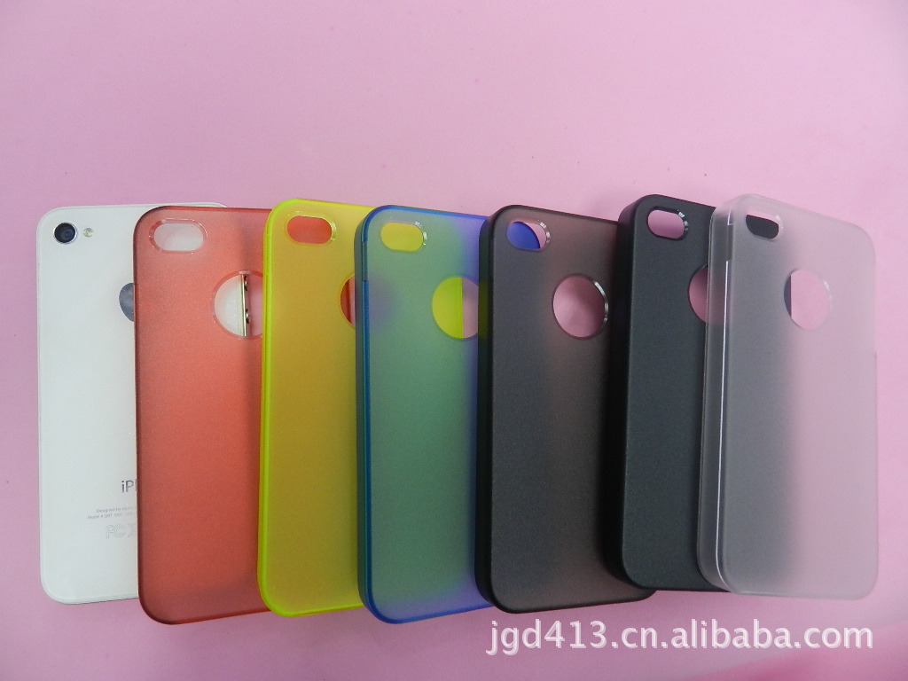 【iphone4\/4s 超薄透明PC材质手机保护壳 磨砂