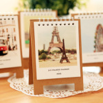 批发韩国创意文具 2014款小台历 浪漫复古风景小台历