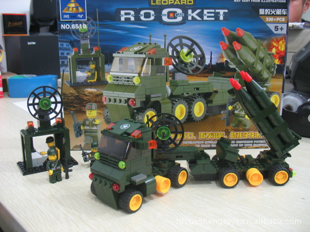 【开智乐高式 新款益智类积木 军事系列--猎豹