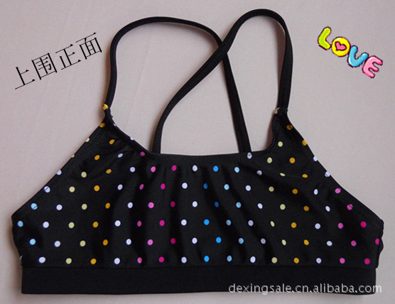 【供应法国黛美尔品牌比基尼女童二件套装泳衣