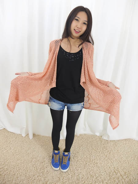 【2012女装新款北欧风情<em>漏孔</em>丝网<em>开衫</em>毛衣11