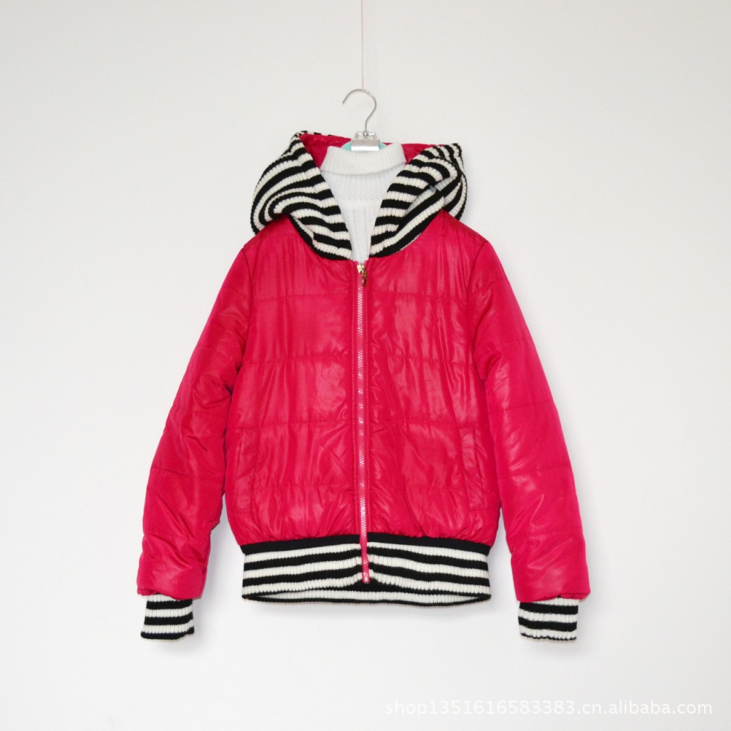 【厂家特价清仓女大童棉衣外套大童童装批发青