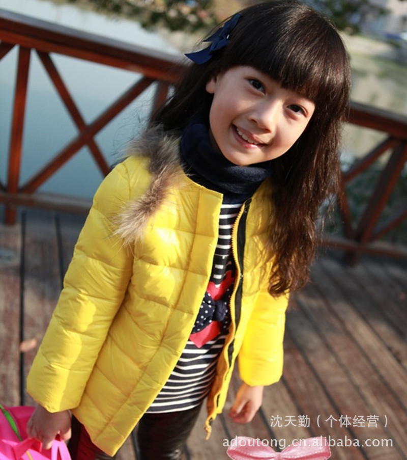 【2013<em>冬款</em>新品 <em>女童装</em>棉衣棉袄<em>外套</em> 韩版貂皮
