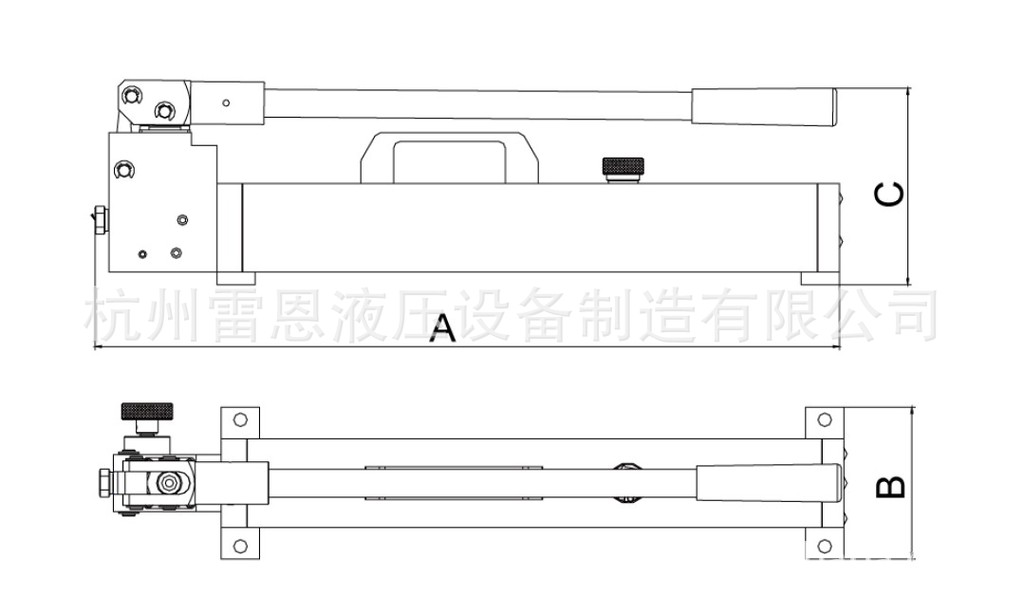 手动泵 液压泵 手动液压泵 高压液压泵 高压手动泵 超高压柱塞泵尺寸图