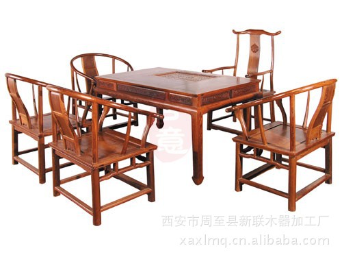 仿古家具茶桌 家具厂 老榆木家具厂 家居用品 老