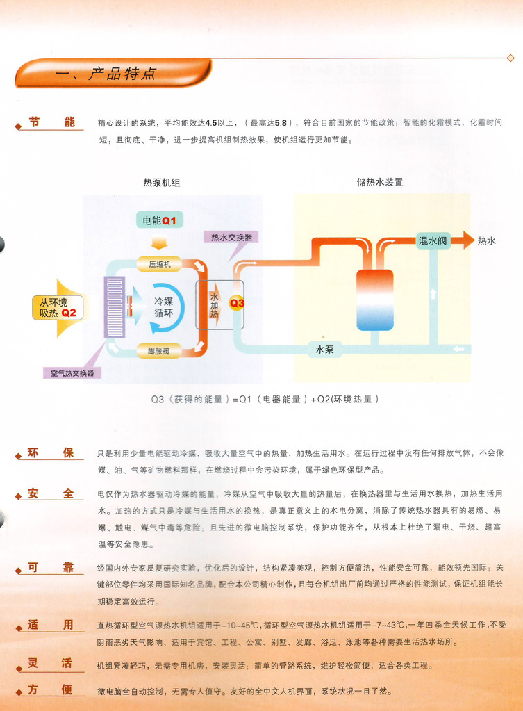 批发采购其他空调-格力商用型空气能热热泵水