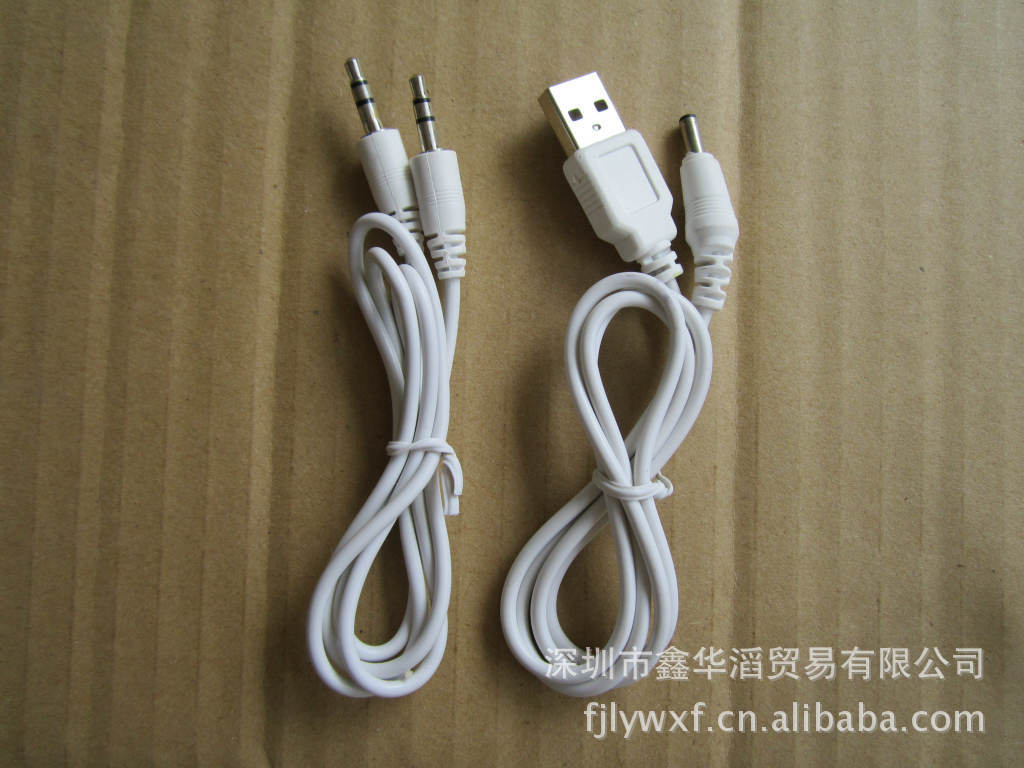 耳机连接线 适用于各类手机,mp3,mp4,音箱,散热器等数码产品,用于充电