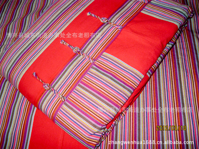 经典中国红,纯棉梭织老粗布加密加厚加大床单