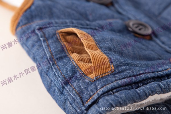 【外贸<em>童装</em>批发 <em>男童秋冬</em> 牛仔<em>马甲</em> 加厚背心 柔