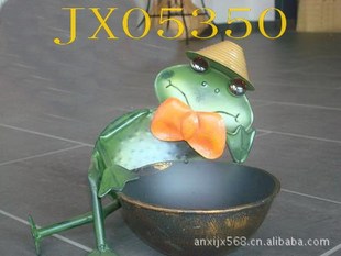 批发采购金属工艺品-青蛙花盆架 FROG PLAN