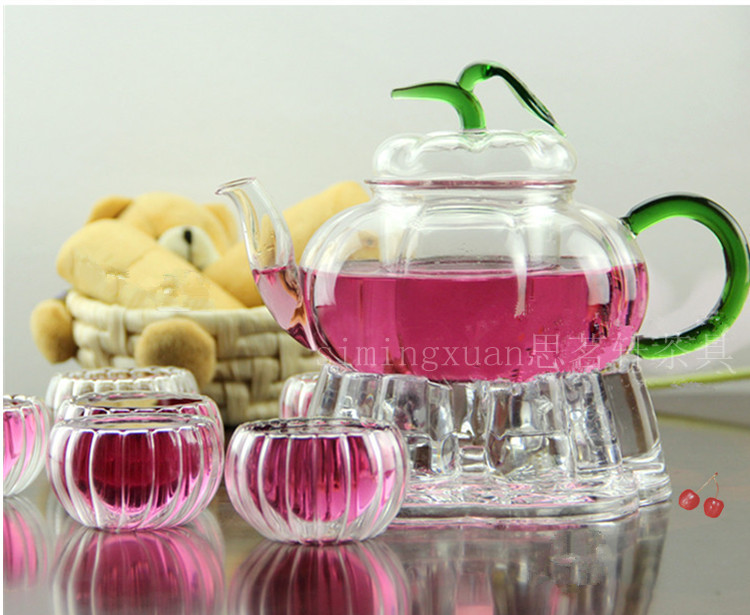 批发采购茶壶、热水壶-耐高温玻璃壶创意南瓜