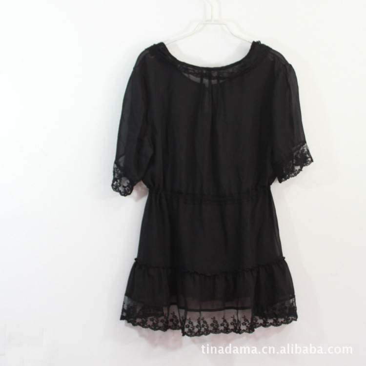 日系加大码<em>女装</em>胖人服装百搭<em>雪纺衫</em>胖人开衫防