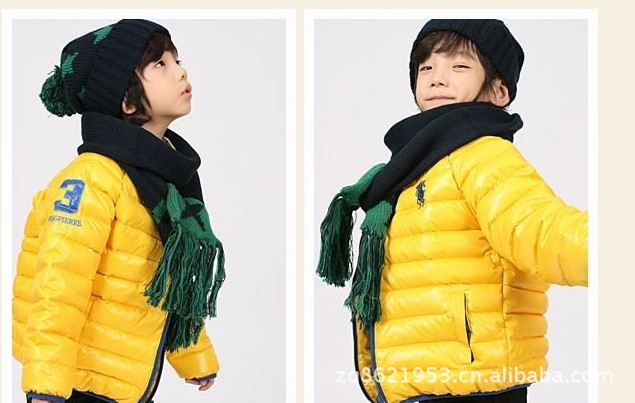 POLO外贸<em>儿童休闲羽绒服</em> 冬季韩版童装<em>外套</em> 