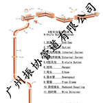 &ldquo;振协&rdquo;别墅装饰檐口沟 紫铜K型落水系统 KR型6寸金属泛水沟