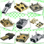供应mini8P母座公头焊线式/迷你usb连接器【图】