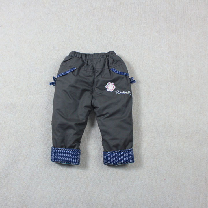 新款绣花女童棉裤 加绒加棉女童冬款裤 原产地