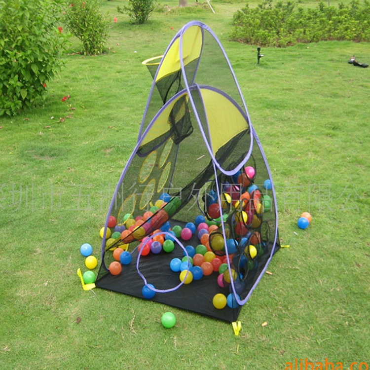 投球游戏 WZFQ立体儿童投球帐篷 投球器来样