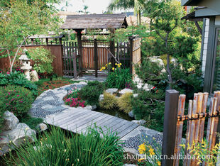 庭院假山鱼池,私家园林景观,别墅绿化,屋顶花园设计,施工