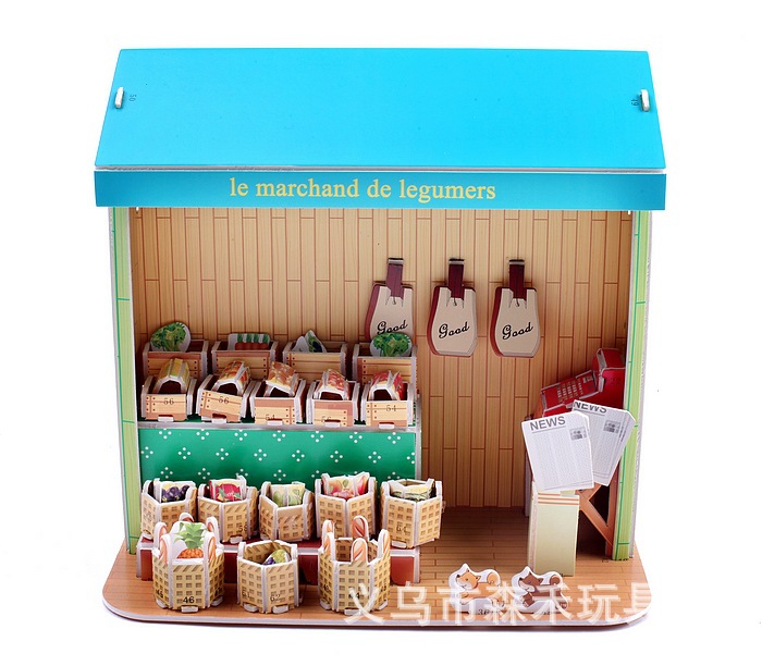 拼图厂直销 立体拼图 个性拼图 水果店