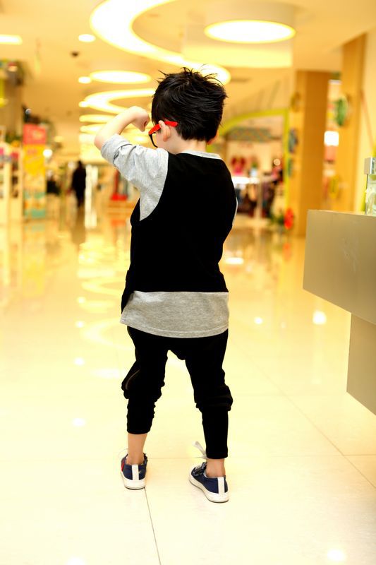 麻辣烫 童装<em>批发男童</em>12<em>秋冬</em>款<em>马甲</em>假二件个性