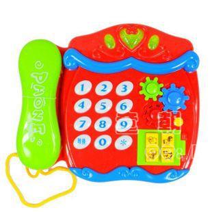 超好玩儿童启蒙音乐电话 可爱卡通音乐电话机