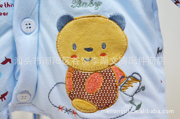 【爆款!其密儿婴儿服装长袖<em>加厚</em>夹棉连身衣哈