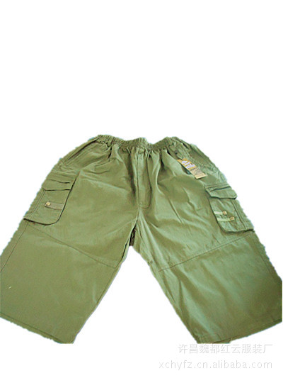 2012新款军绿男士休闲短裤 <em>马裤</em> 全棉大<em>裤头</em> 户