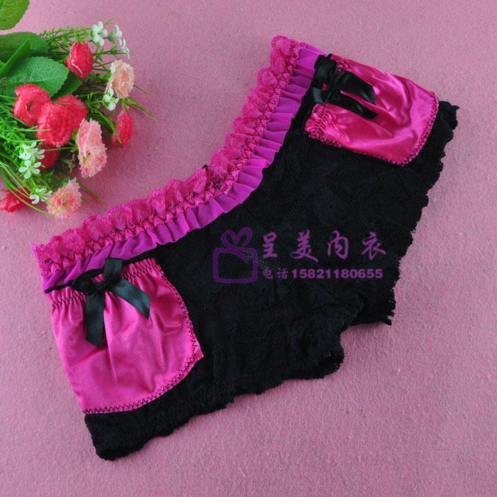 批发采购<em>内裤</em>-新款女士韩版网纱提花平角<em>内裤</em>