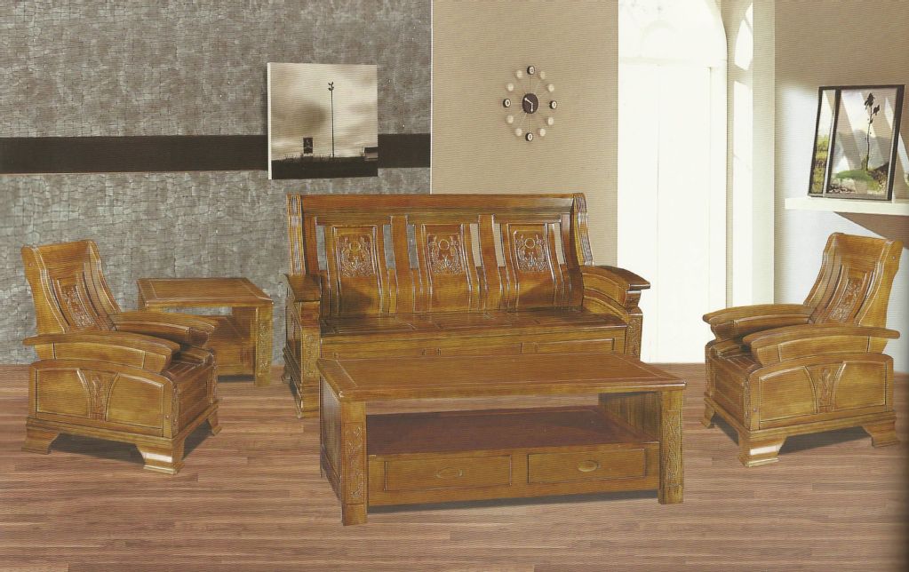 【【南康家具批发】香樟木沙发N812 实木客厅