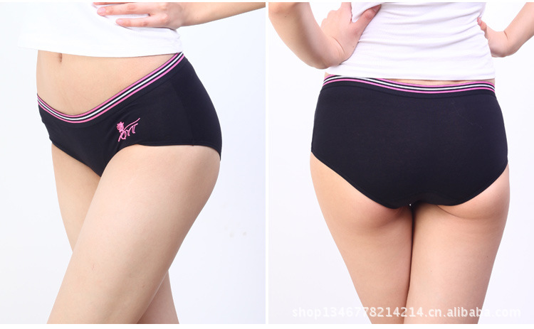 【66355 批发 少女<em>内裤</em> 莱卡<em>纯棉</em>印花<em>女式低腰</em>