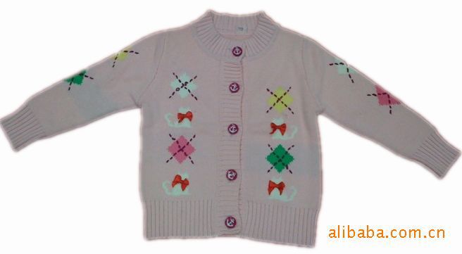 最新日<em>含版</em>时尚女童纯棉<em>毛衣</em> 厂家加工定制图