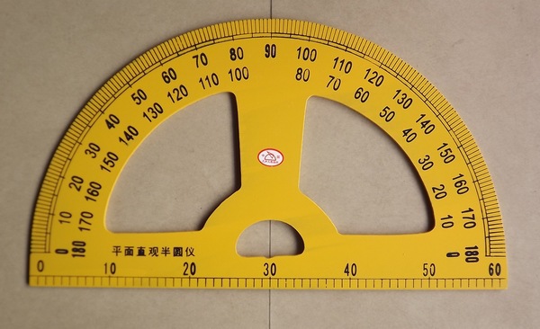 供应60cm教学用木质半圆,木制半元量角器