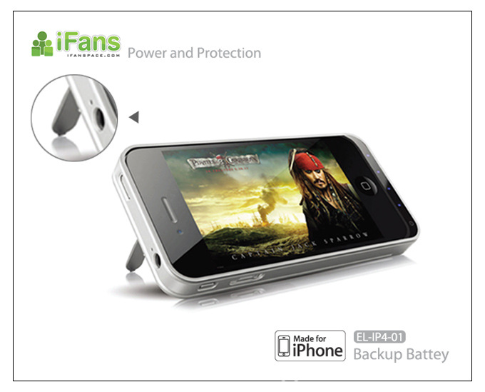 iPhone4\/4S 背夹电池(型号EL-IP4-01),外置电池