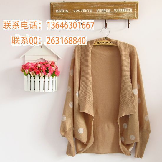 批发采购<em>女式针织衫</em>-日单日系复古波点森女文