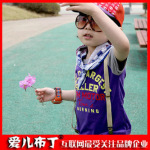 2012童装夏装 爱儿布丁 字母 童T恤 厂家直销