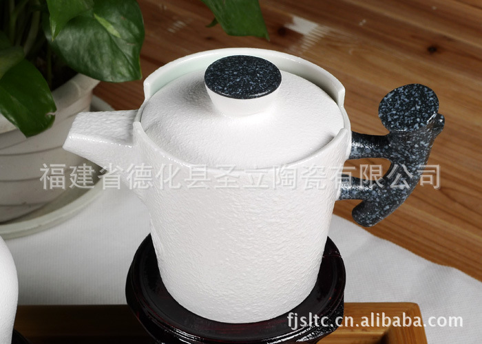厂家直销 定窑茶具 玉雪玲珑 耕耘套组 高档陶瓷礼品 陶瓷礼品