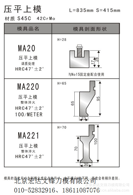 【钣金折弯加工 大弯刀 尖刀 直刀 压平刀】