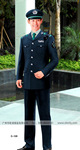直供男式保安制服 蓝色保安服批发OL H4043