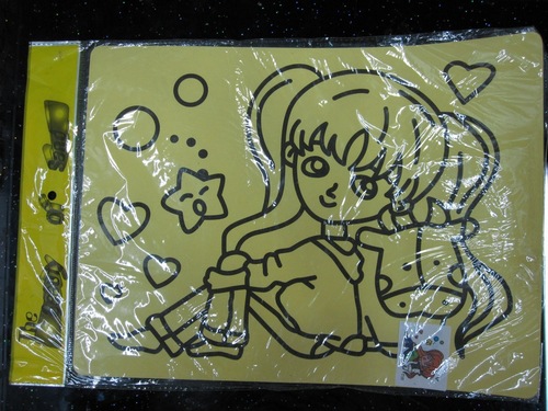 【中号沙画 黄底砂画沙画 儿童益智玩具 手工画