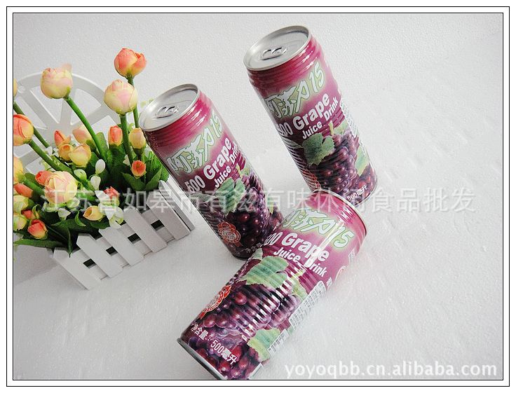 【台湾进口饮料 阿莎力 500ml葡萄汁 水果饮料