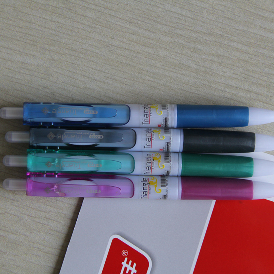 圆珠笔-天丰牌百幕大三角5300按动塑料圆珠笔