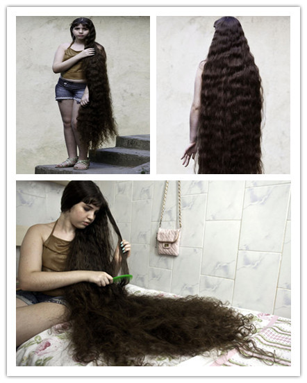 长<em>头发</em>也<em>能卖</em>钱:巴西12岁少女发长1.6米,欲卖3