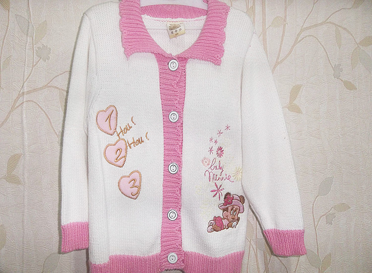 原单外贸毛衣线衣 <em>女童棉线开衫</em>毛衣 低价批发