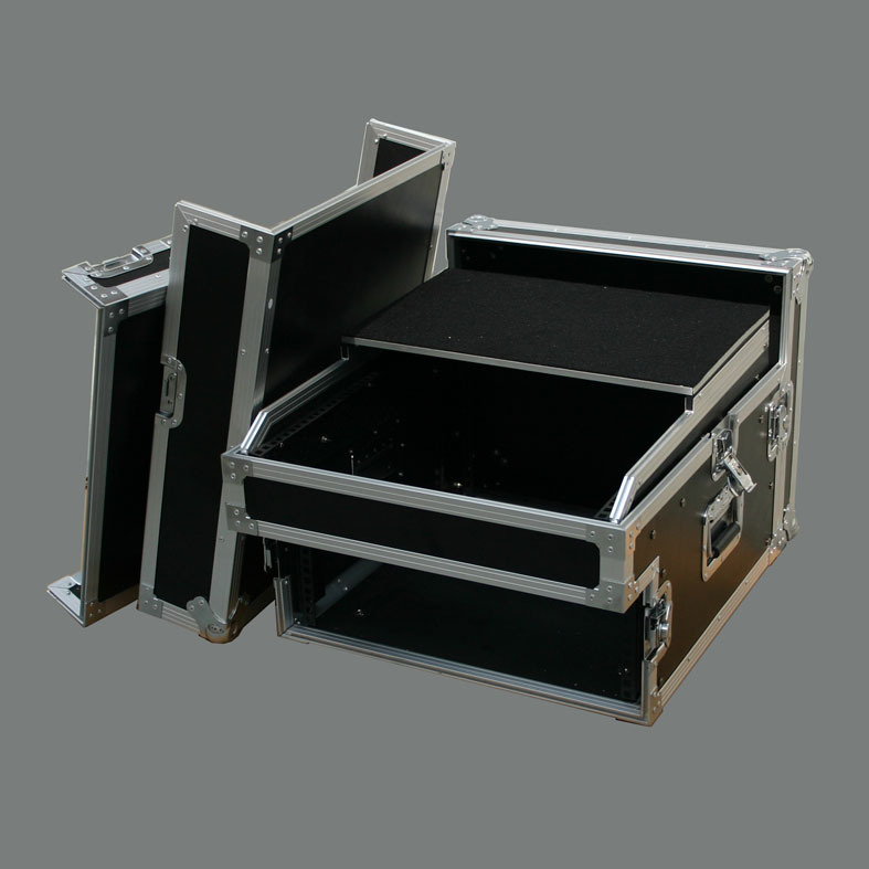 Rack with laptop platform